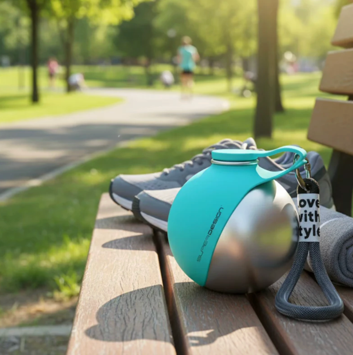 Portable Pet Water Bottle with Foldable Bowl – Easy Hydration On the Go