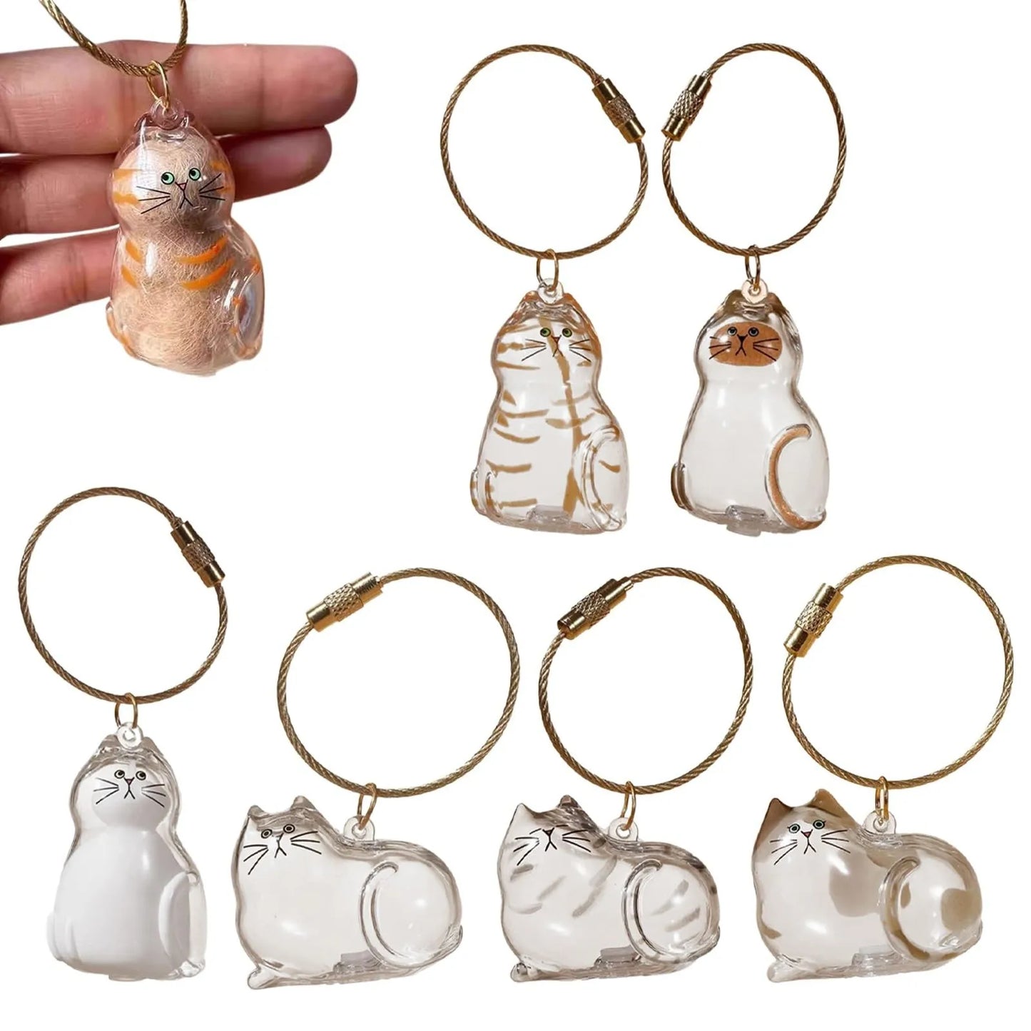 Cat Hair Keepsake Keychain