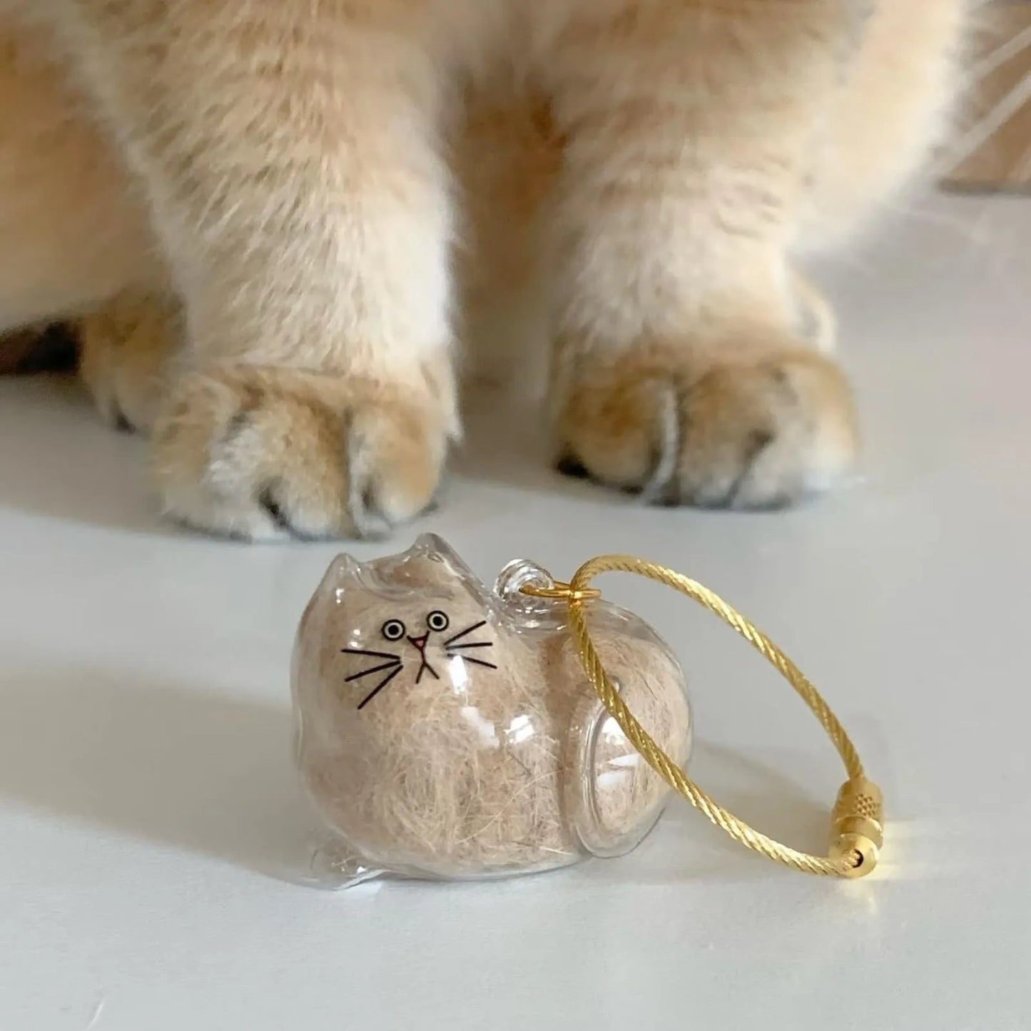 Cat Hair Keepsake Keychain